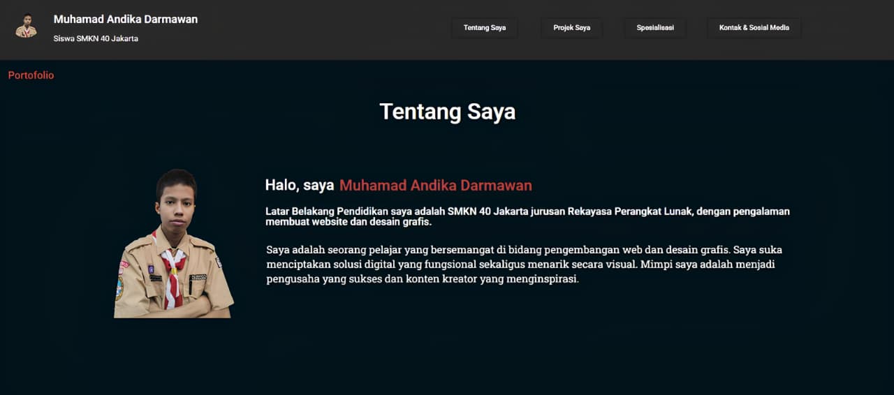 Portofolio WordPress Project